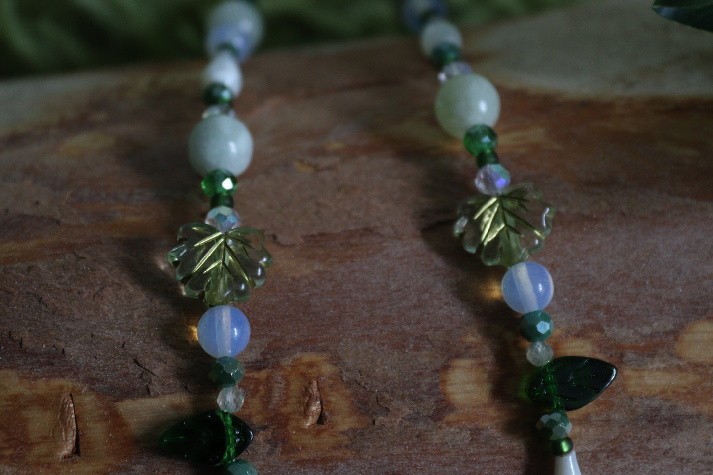 Lily of the Valley Crystal Beaded Necklaces