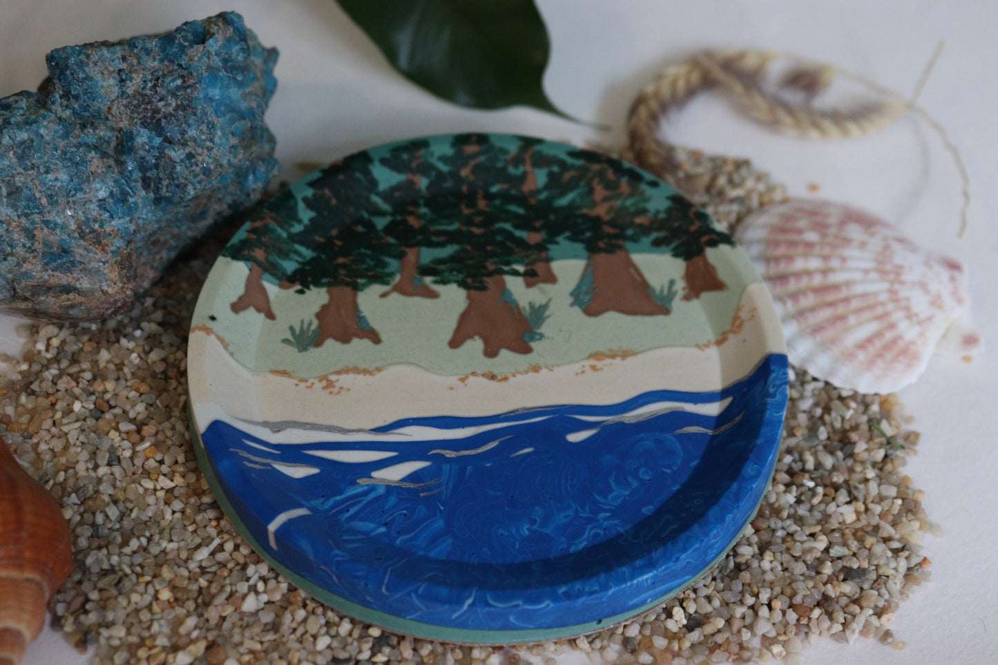 "The Edge" Inlaid Vista Trinket Tray
