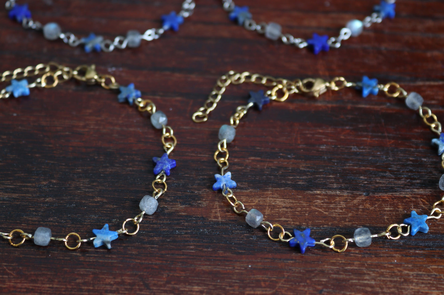 Lapis Lazuli Star & Labradorite Bracelets