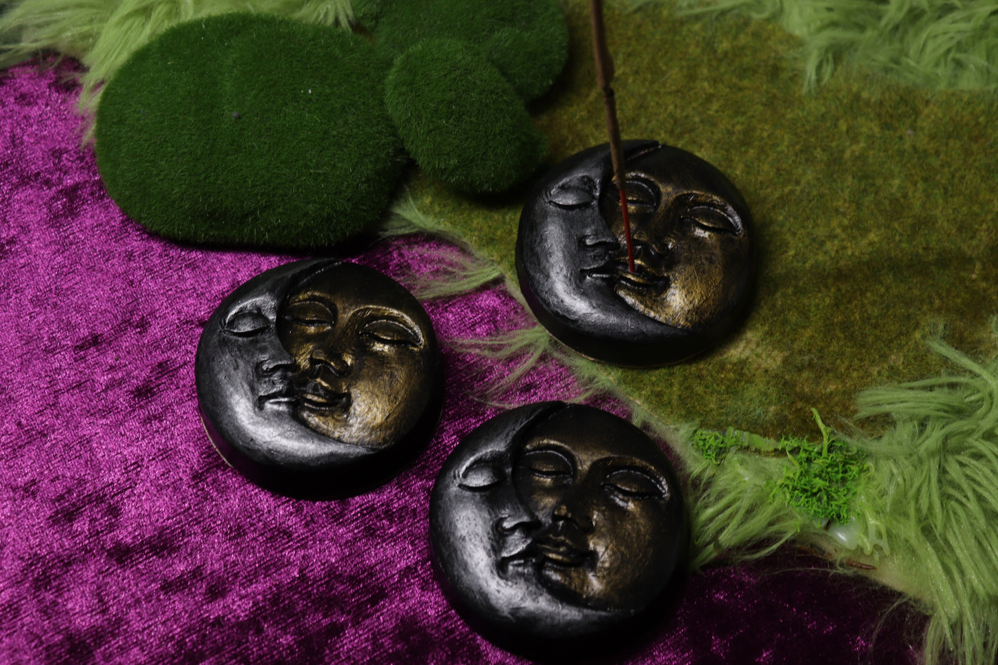 Whimsigoth Sun & Moon Incense Holder