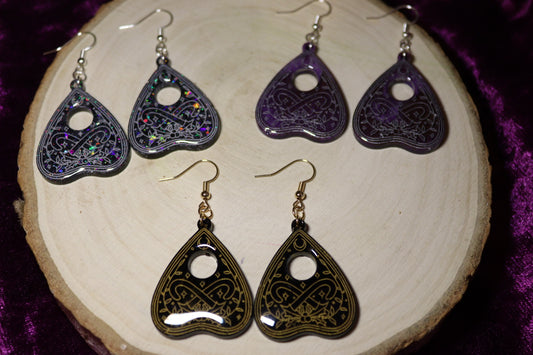 Candy Cane Planchette Earrings