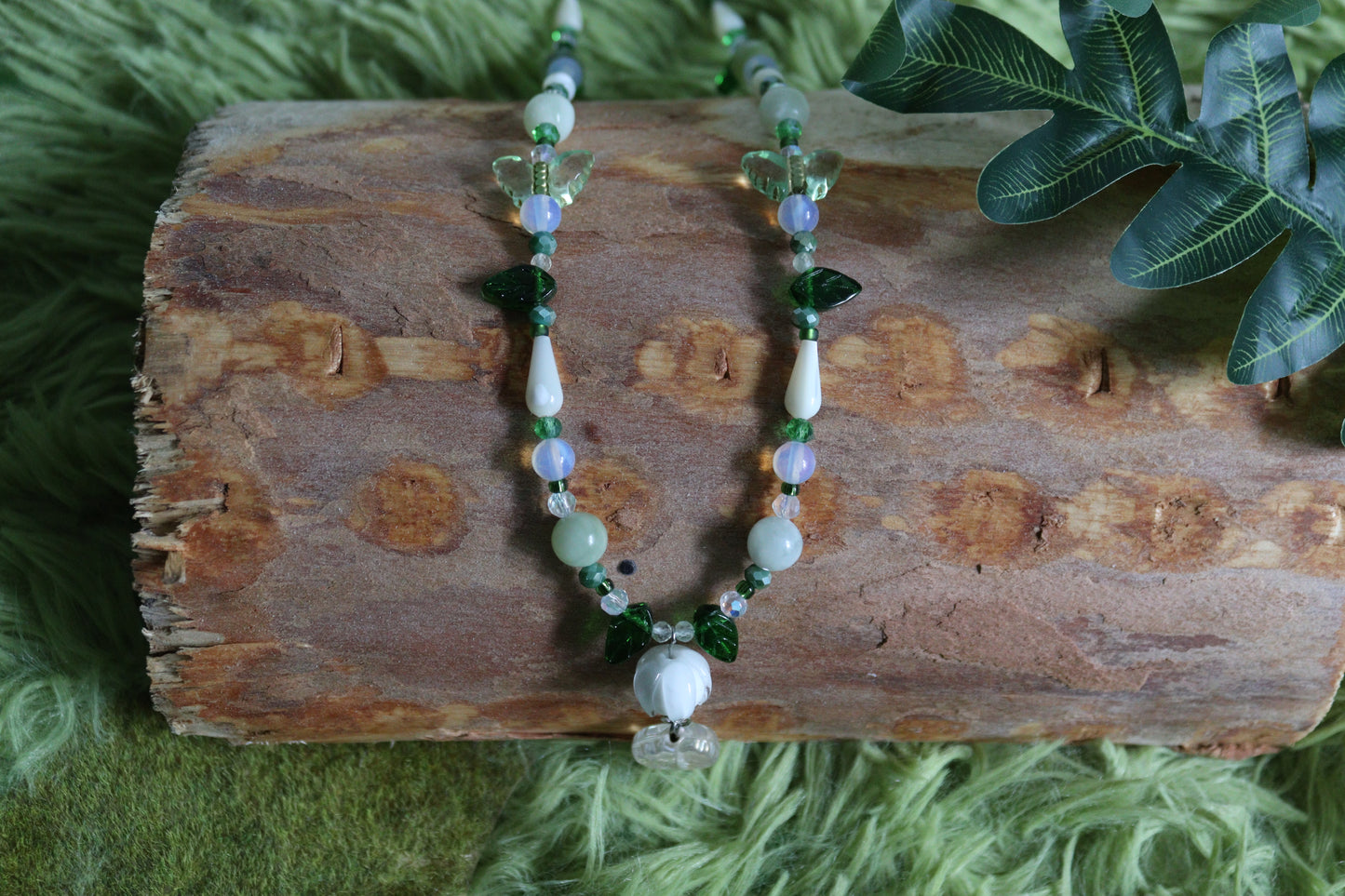 Lily of the Valley Crystal Beaded Necklaces