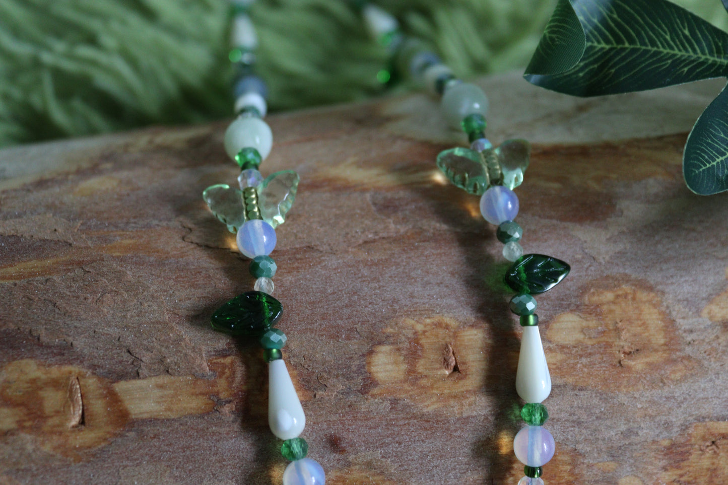 Lily of the Valley Crystal Beaded Necklaces