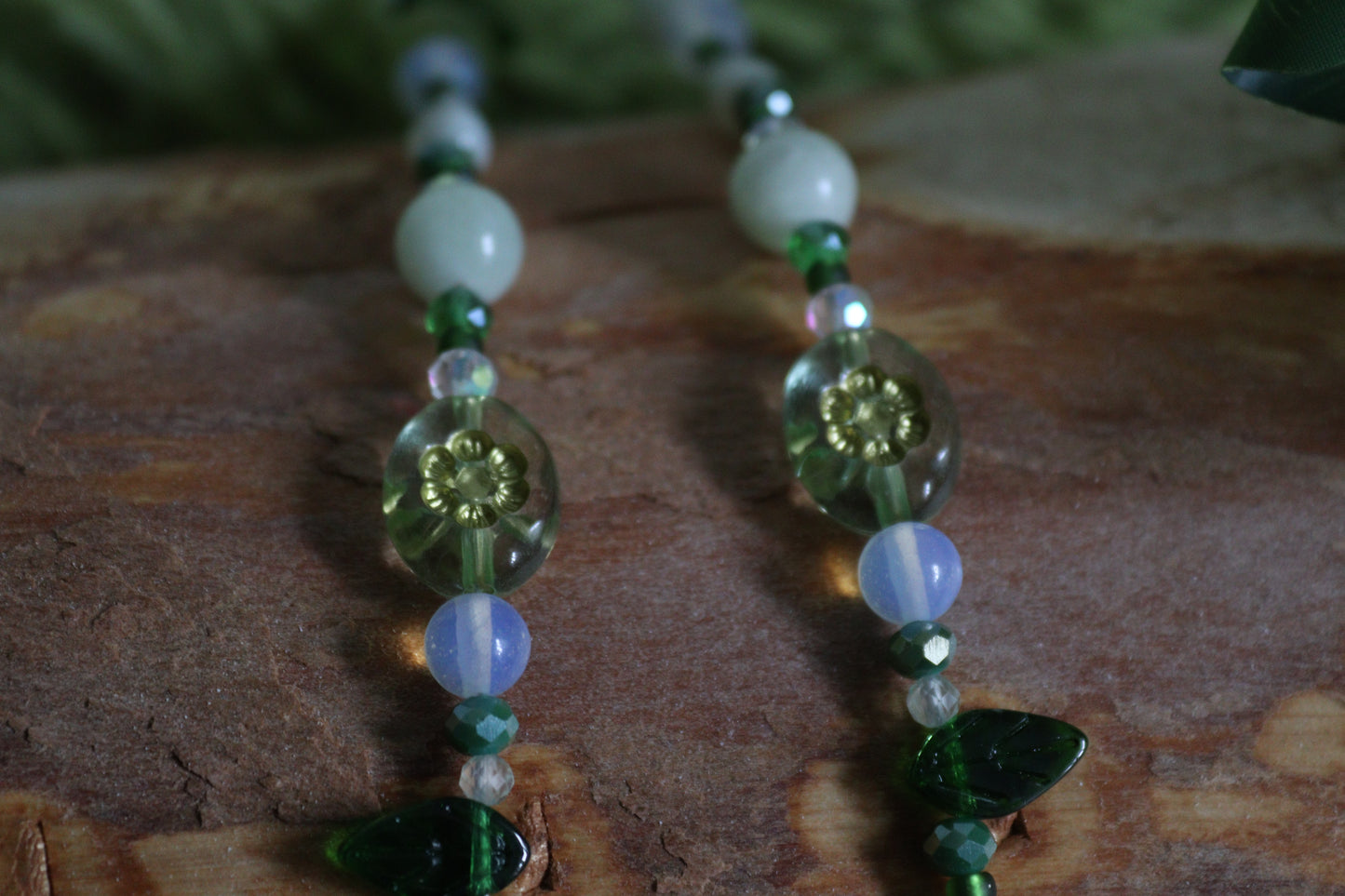 Lily of the Valley Crystal Beaded Necklaces