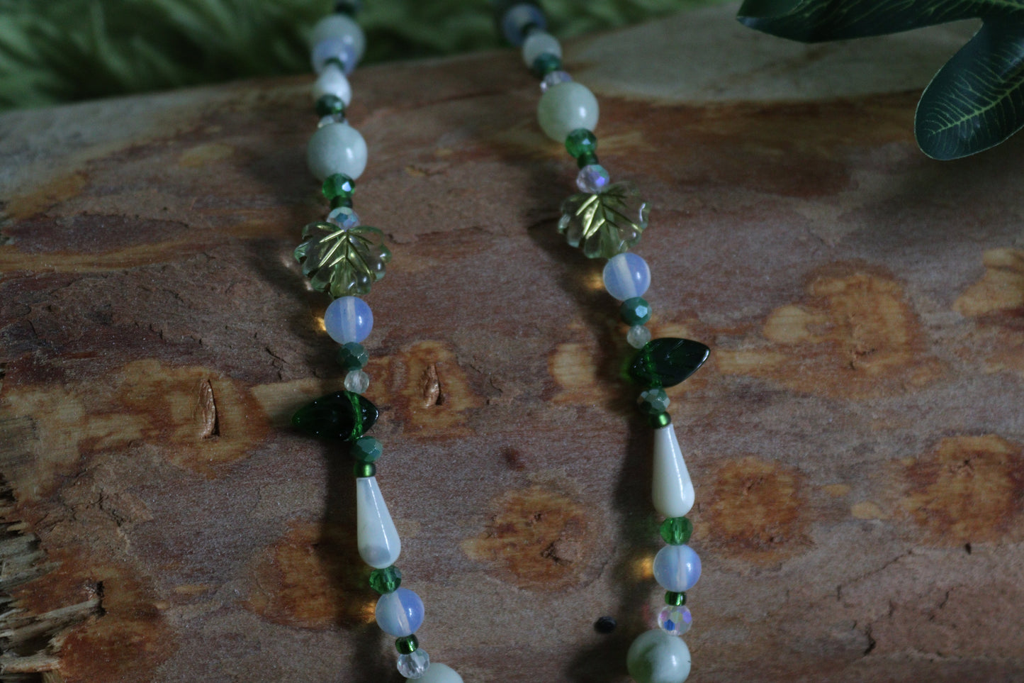 Lily of the Valley Crystal Beaded Necklaces