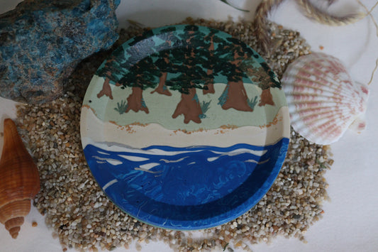 "The Edge" Inlaid Vista Trinket Tray