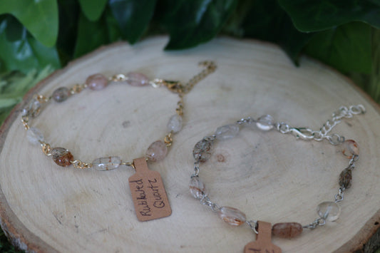Rutilated Quartz Bracelets