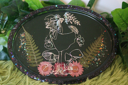 Witch of the Forest Large Oval Tray