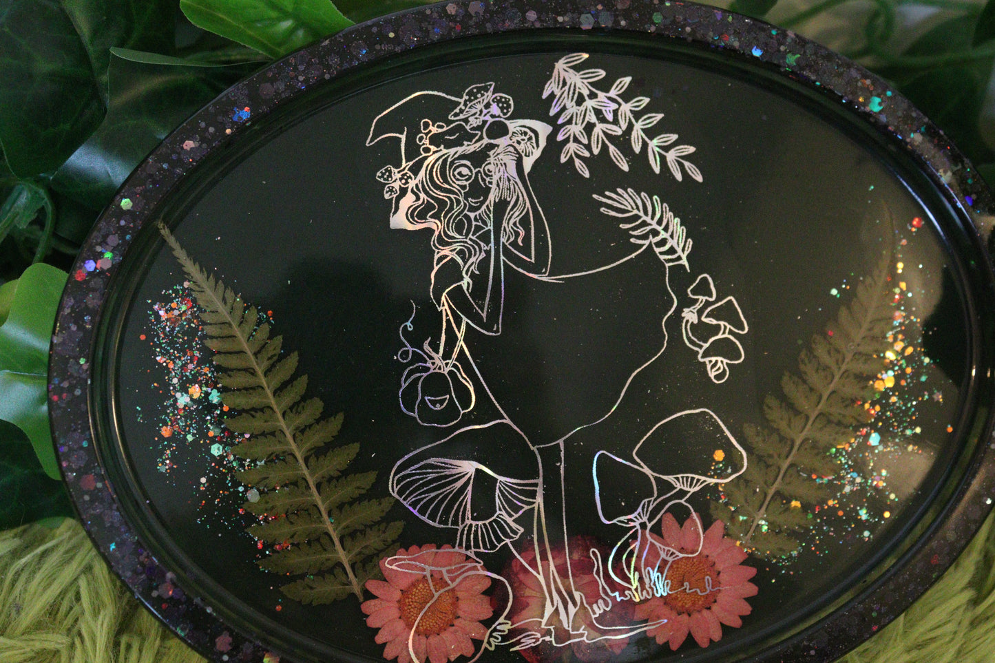 Witch of the Forest Large Oval Tray