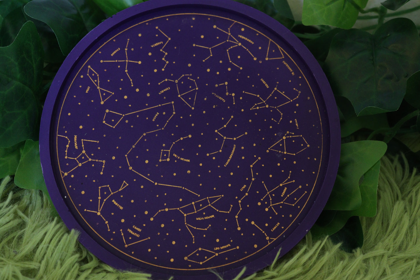 Purple & Gold Constellations Trinket Tray