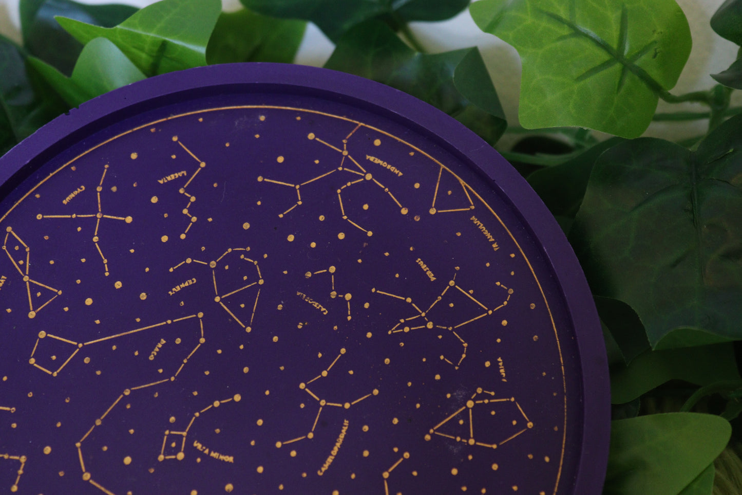 Purple & Gold Constellations Trinket Tray