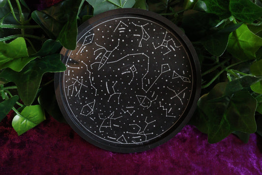 Black & White Constellations Trinket Tray
