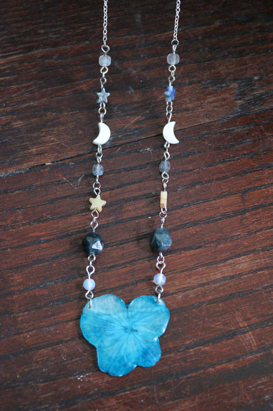 Hydrangea Celestial Magic Necklace