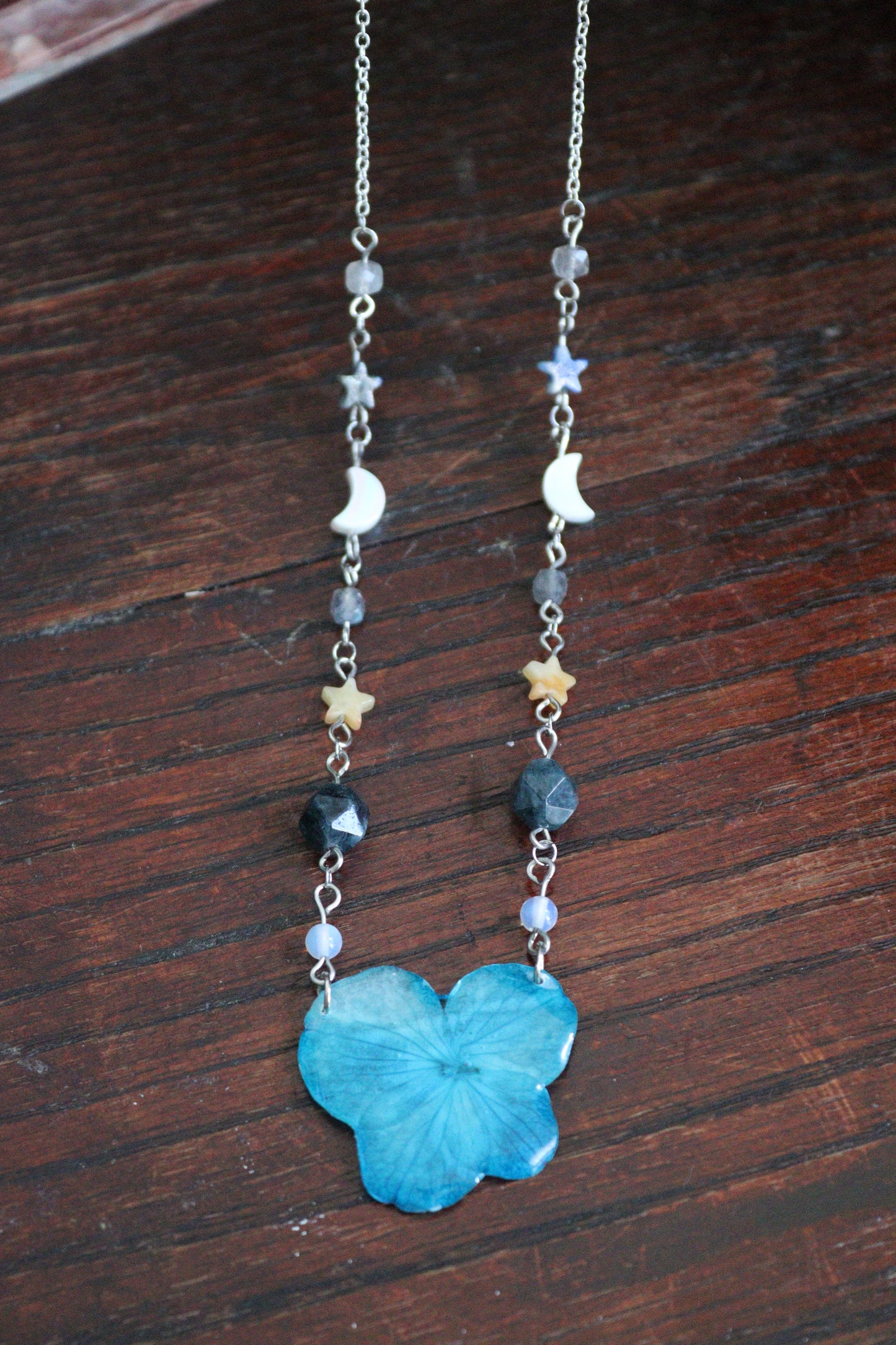 Hydrangea Celestial Magic Necklace