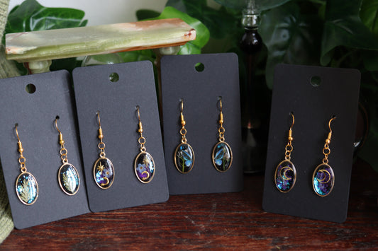 The Wizard's Tower Oval Frame Earrings
