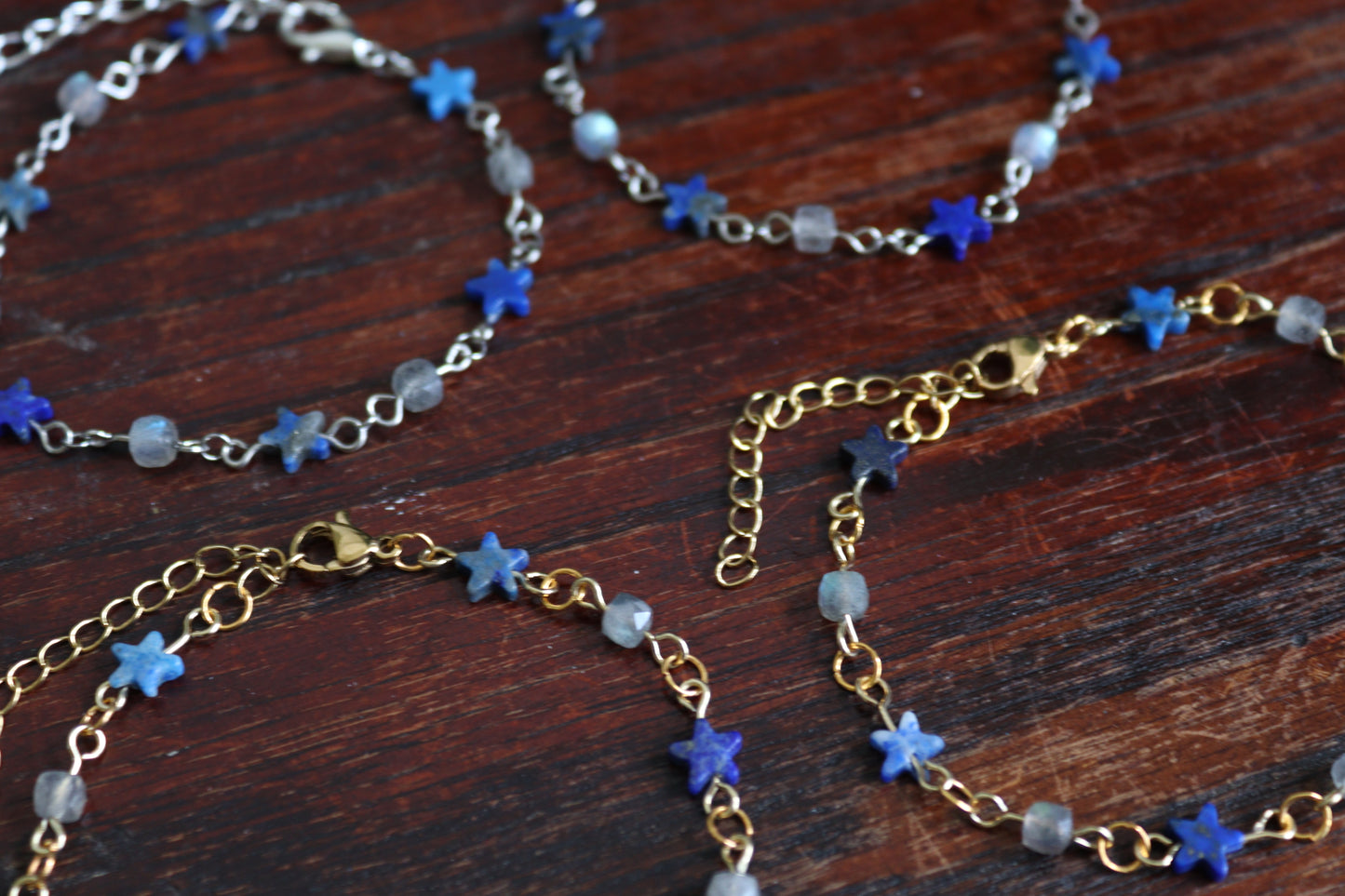 Lapis Lazuli Star & Labradorite Bracelets
