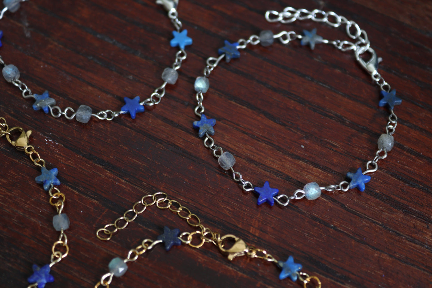 Lapis Lazuli Star & Labradorite Bracelets