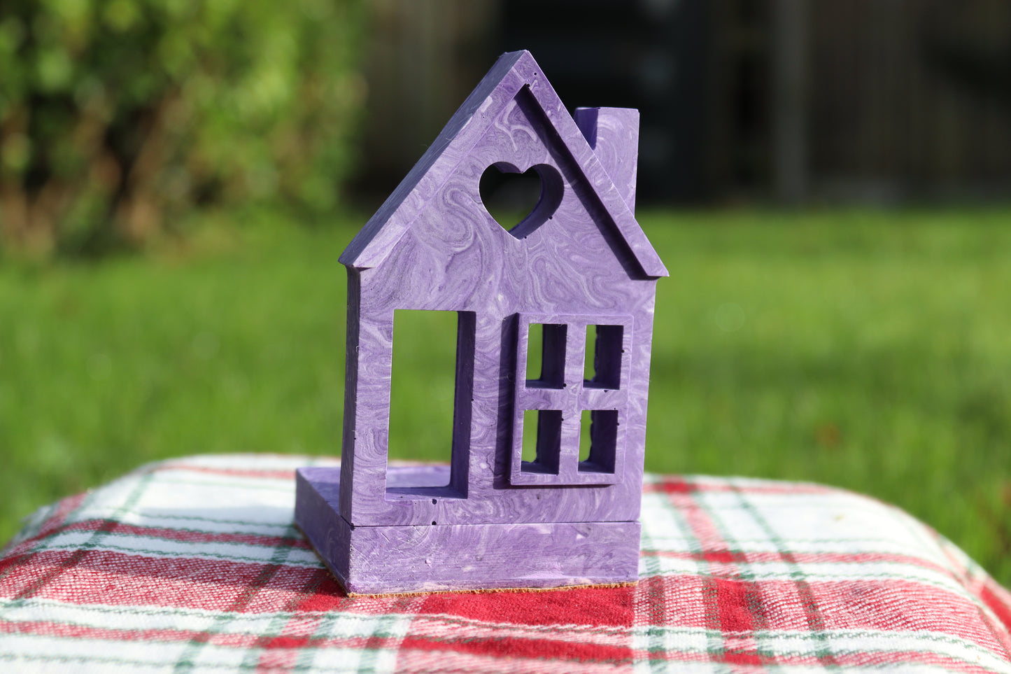 Marbled Little Houses Tea Light Holders