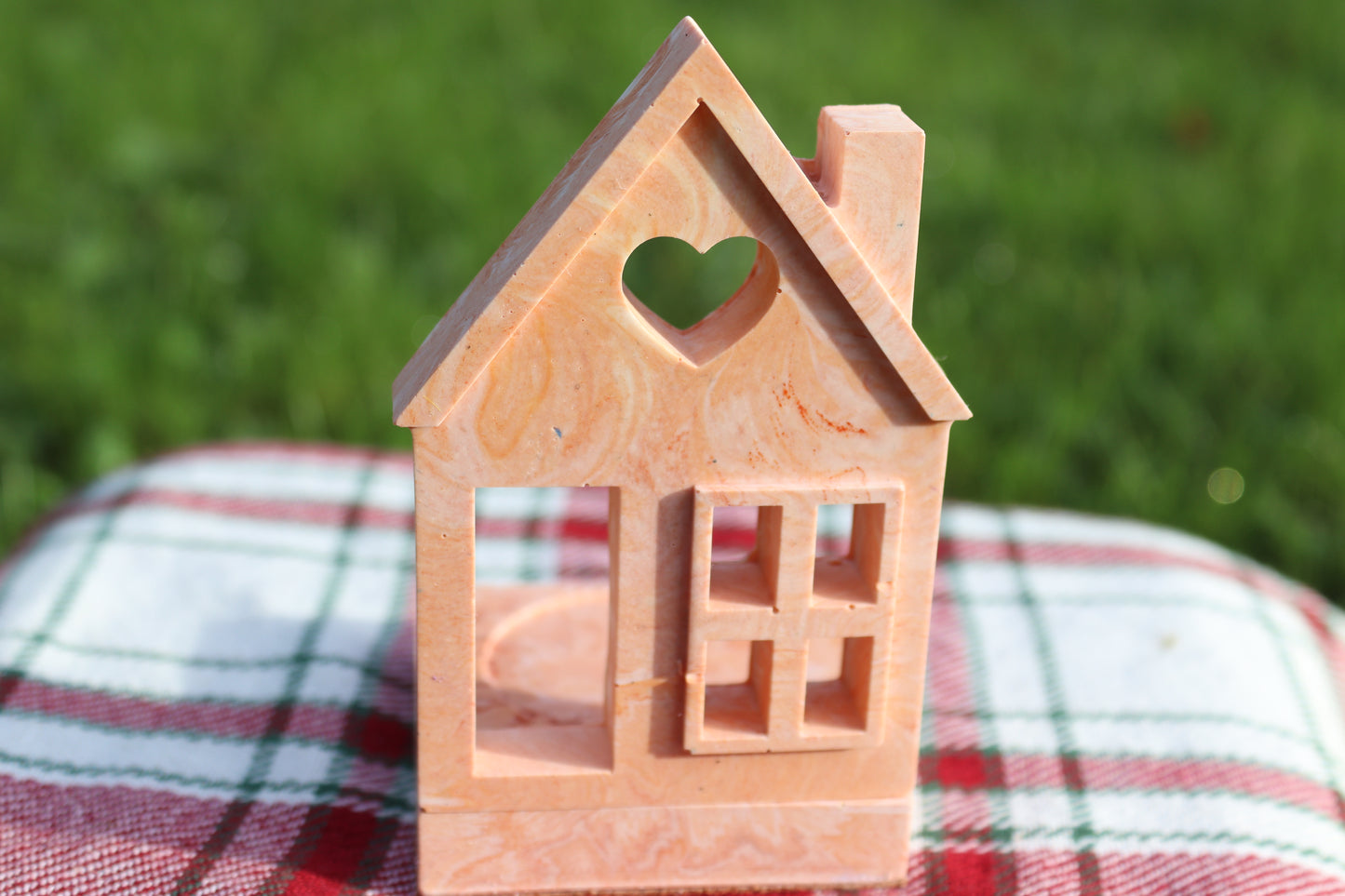 Marbled Little Houses Tea Light Holders