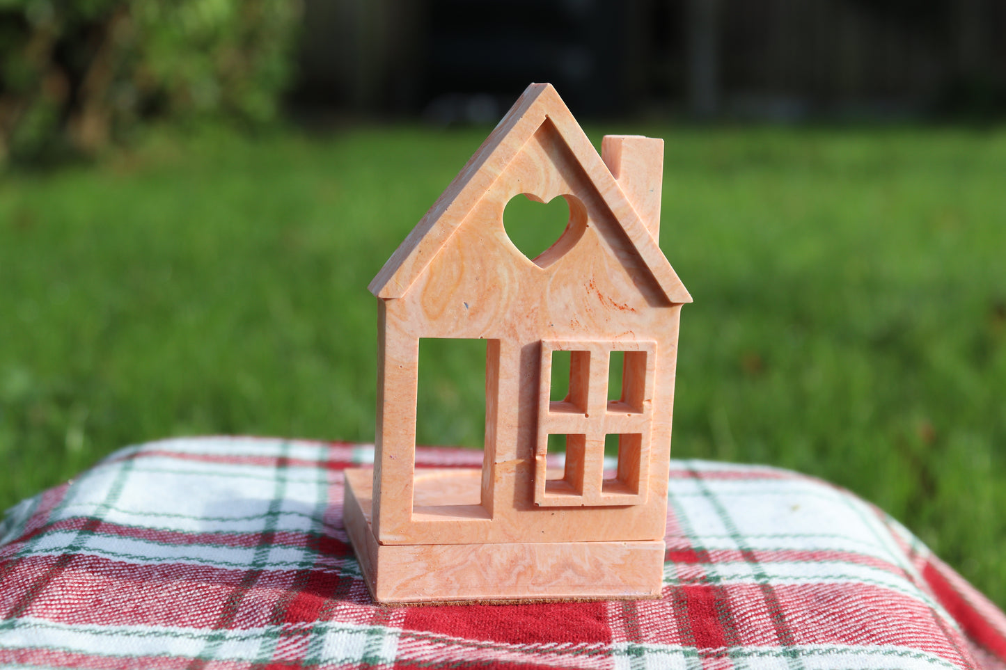 Marbled Little Houses Tea Light Holders