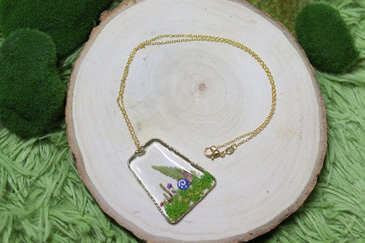 Wheat Rhombic Animal Crossing Fossil Pendant