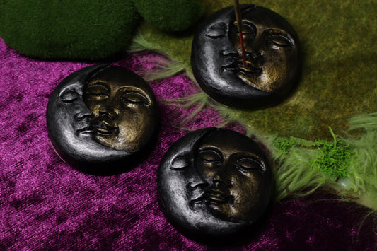 Whimsigoth Sun & Moon Incense Holder