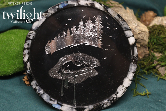Rainbow Moonstone Eye of the Forest Tray